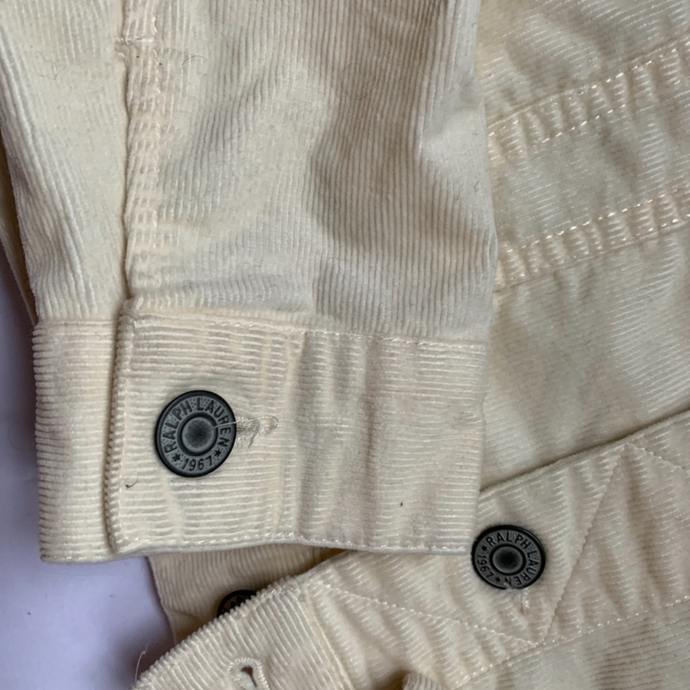 Polo by Ralph Lauren  cream corduroy jean jacket - Picture 4 of 5